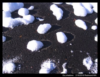 Strange dry shadows