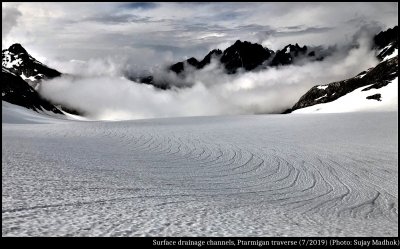 Drainage Lines on Snow