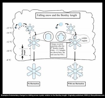 Snow Crystal Variety and the Bentley Length Scale in Clouds